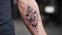 create unique custom geometric tattoo design