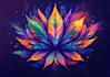 design symbolic plant based mystic emblem