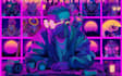 do illustration retrowave cyberpunk synthwave with my style