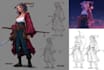 make fantasy character in vintage style