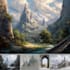 do fantasy background and landscape