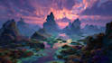 digitally paint fantasy landscape