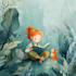chrismas children book illustration holiday kids
