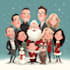 custom christmas cartoon caricature