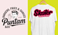 design custom print ready vector t shirt graphics and typography design