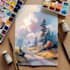 make watercolor landscape design
