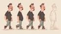 draw a cartoon character in a funny sketch