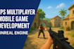 build fps game development, multiplayer unreal engine game shooting mobile game