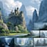 fantasy concept landscape illustrations