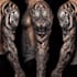 custom an abstract black tattoo design