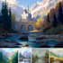 draw pixel art background and landscape