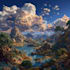 do fantasy landscape illustrations