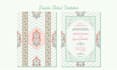 create mughal, floral and luxury wedding invitation card