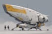design a spaceship, vehicle illustration