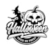 design abstract halloween logo with satisfaction guarantee