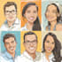 draw cartoon vector portrait with your face