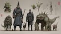 design military concept art , monsters and characters