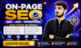 do on page seo geo aeo service for wordpress website