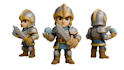 design cute 3d model, mascot, cartoon, game character