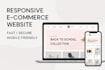 build a professional responsive ecommerce website HTML CSS javascript
