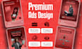 design instagram, facebook post and social media ad creative
