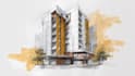 draw digital sketch building,