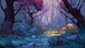 create stylized environment concept art, fantasy background