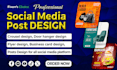 do meta facebook creative ads or intagram and tiktok social media posts designs