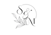 do a romantic and elegant wedding logo for your special day