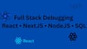 debug react nextjs nodejs issues and design sql postgres databases