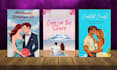 design a custom illustrated romance book cover