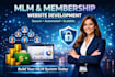 build MLM website, membership website, MLM website development