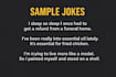 write clever one liners, custom jokes, and engaging social media content