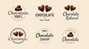 design outstanding chocolate heart sweet logo