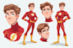 illustrate wonderful superhero comic cartoon character yourself