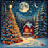 draw festive holiday christmas design illustration