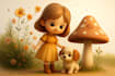 create 3d style childrens book illustrations