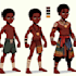 draw character design reference sheets or different poses