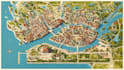 vector map illustration tourist map vector city map event map vector site map