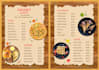 design modern editable restaurant food menu