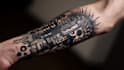 custom an abstract black tattoo design