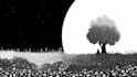draw simple black and white illustration