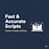 create custom python scripts for data analysis and automation