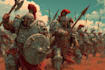 create epic warhammer 40k character art