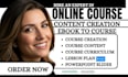 create ebook online course content course curriculum lesson plan course creation