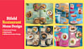 design a digital menu, TV screen menu, or restaurant menu