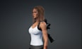 be 3d digital human character modeler, animate female survival game model, rig3d