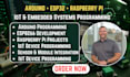 arduino programming,esp32,raspberry pi and iot embedded systems projects