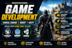 develop a game in unreal engine, godot or unity