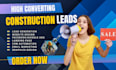 construction leads roofing leads kitchen remodelling website homebuilder website